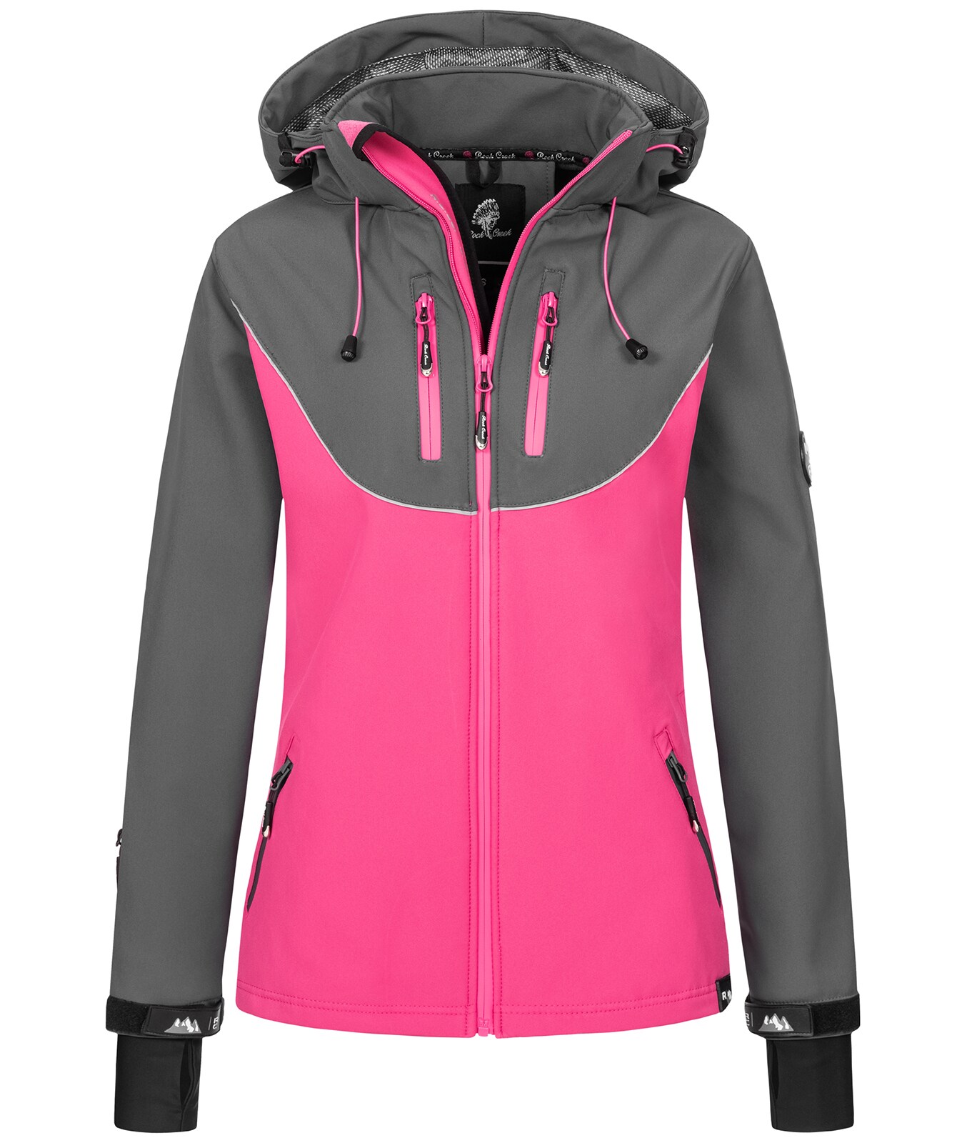 Rock Creek Jacke Softshelljacke Regular Fit