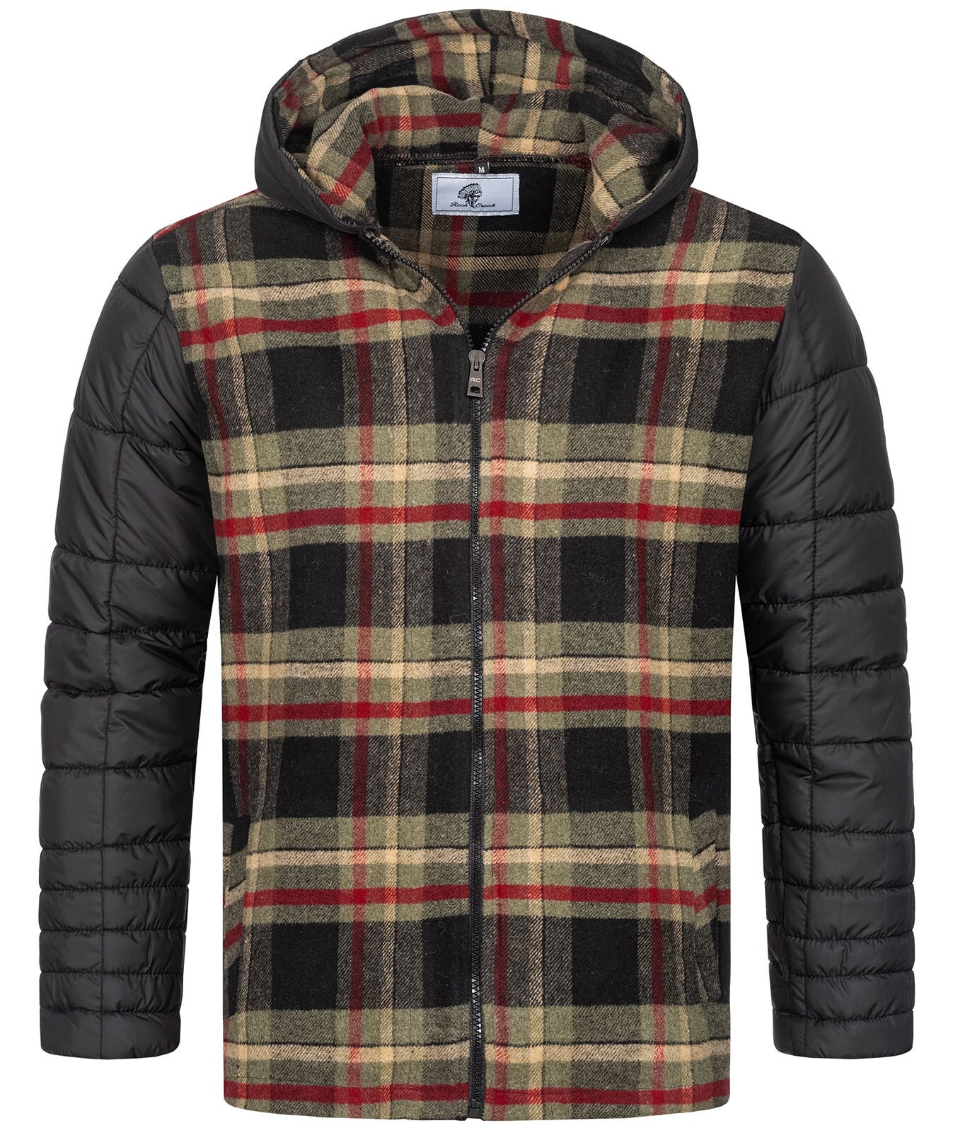 Rock Creek Winterjacke Kariert Regular Fit