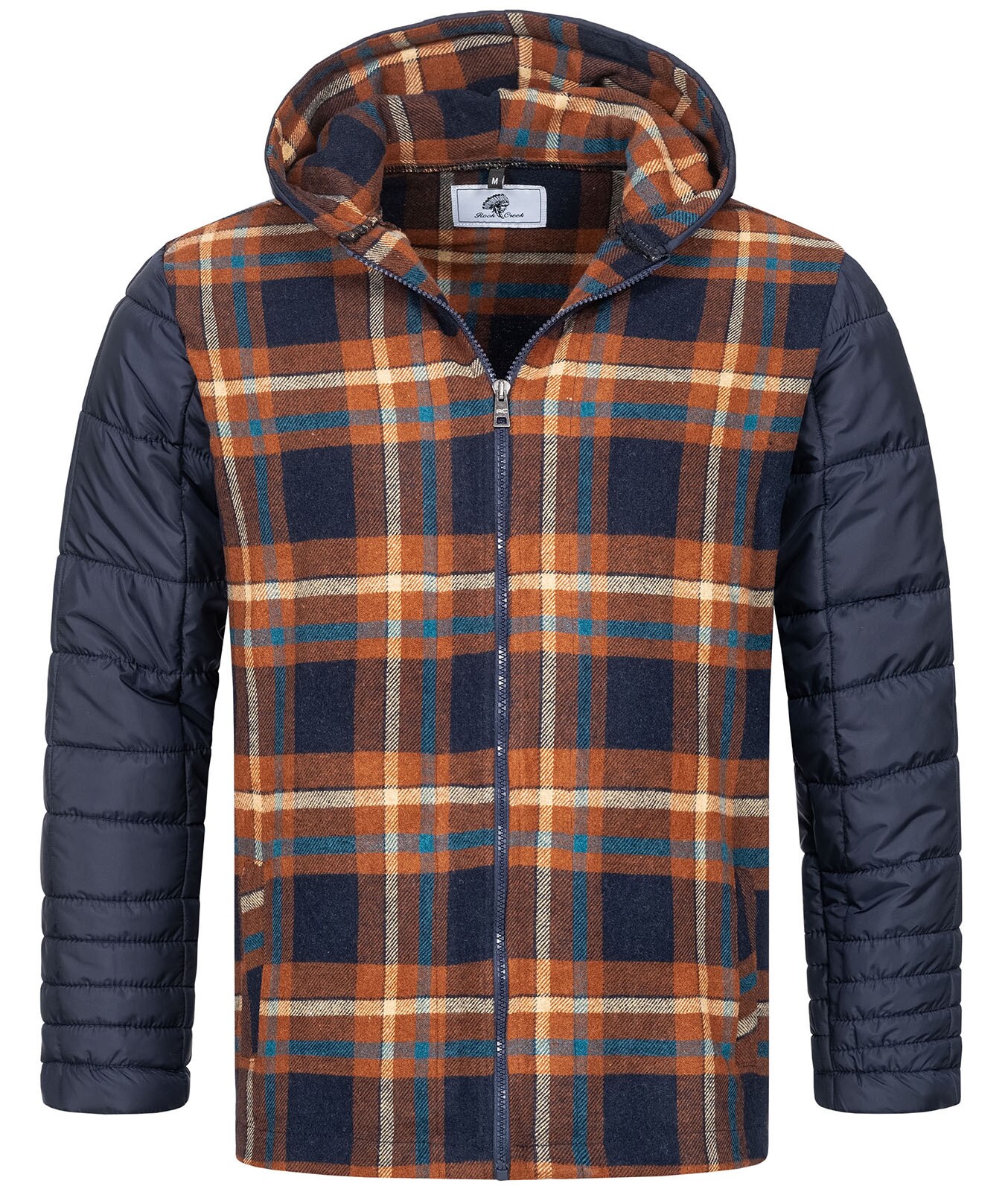Rock Creek Winterjacke Kariert Regular Fit