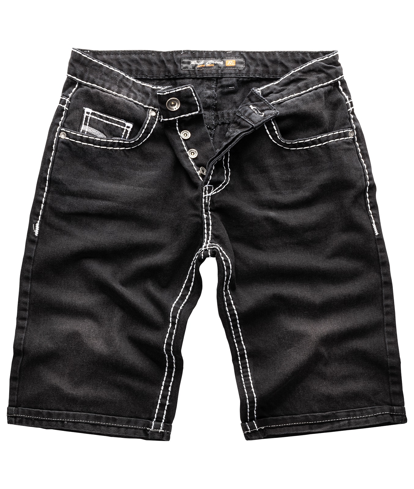 Rock Creek Shorts Jeansshorts dicke Naht Regular Fit