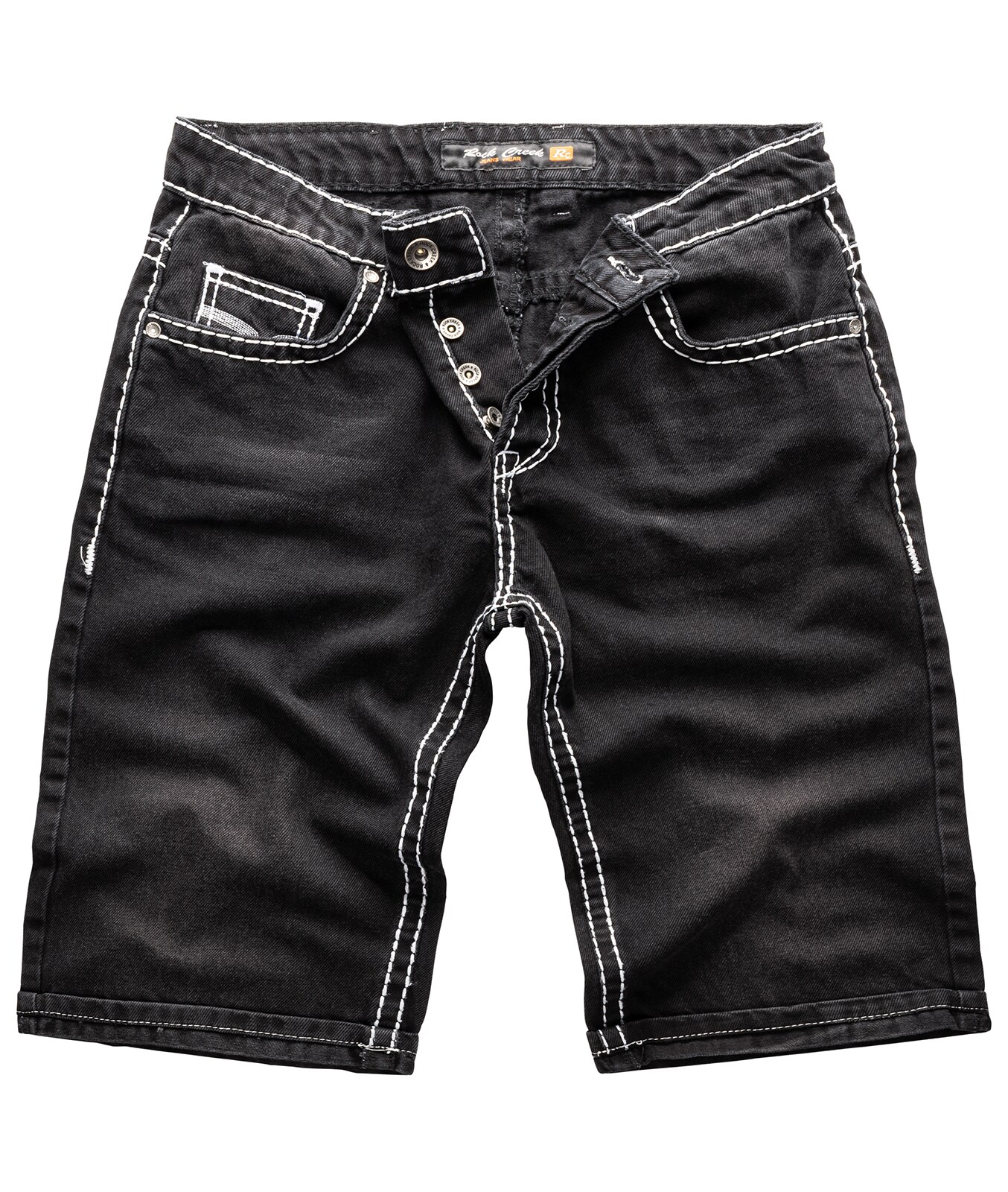Rock Creek Shorts Jeansshorts dicke Naht Regular Fit