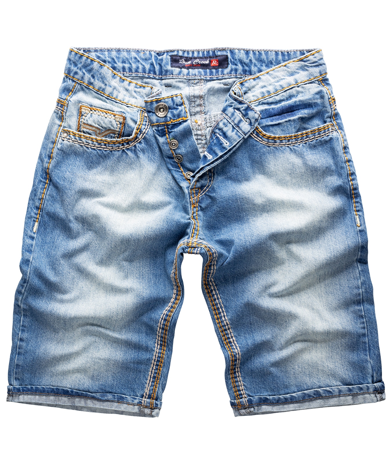 Rock Creek Shorts Jeansshorts dicke Naht Regular Fit - Bild 1