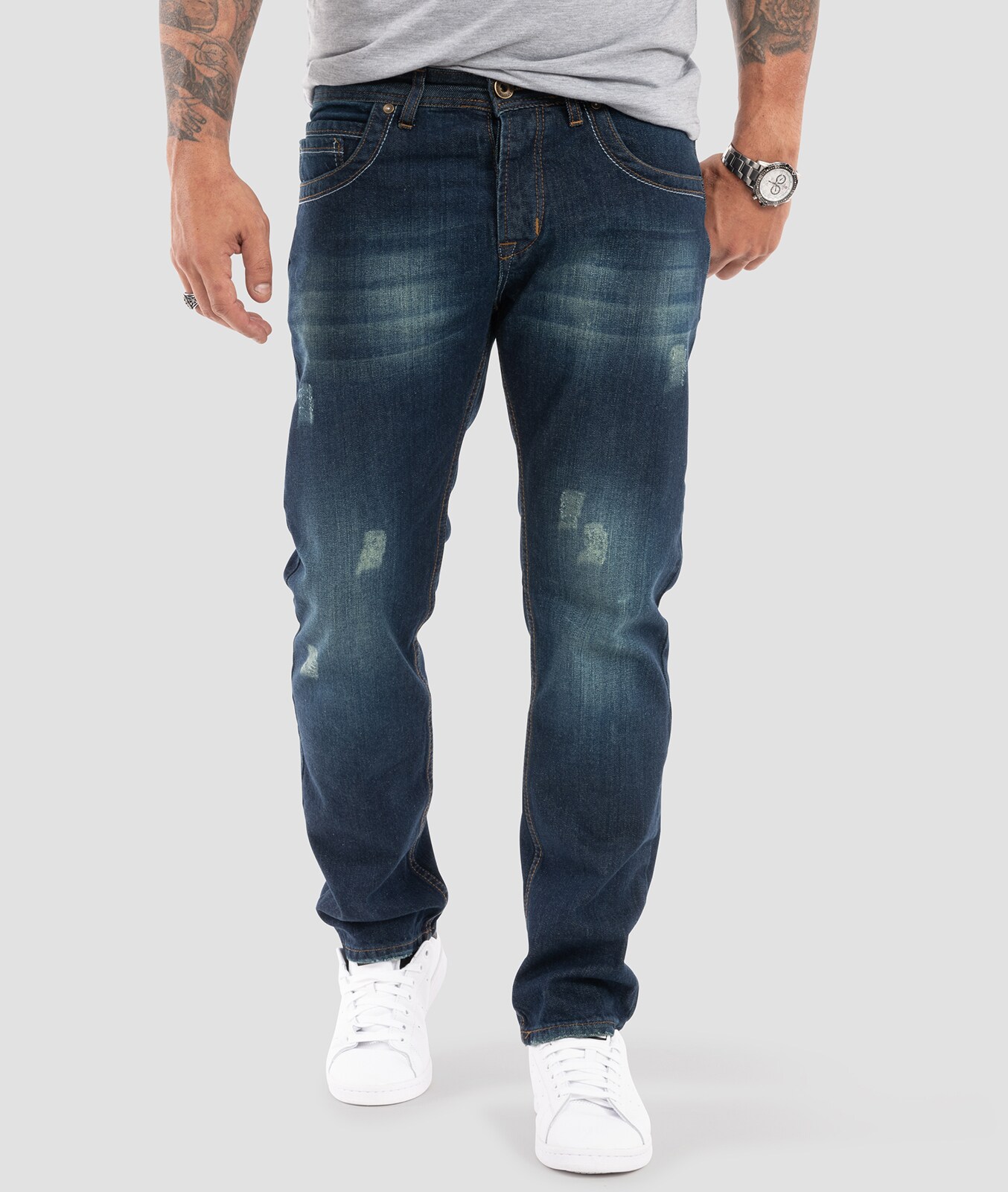 Rock Creek Jeans Comfort Fit Used-Look - Bild 1