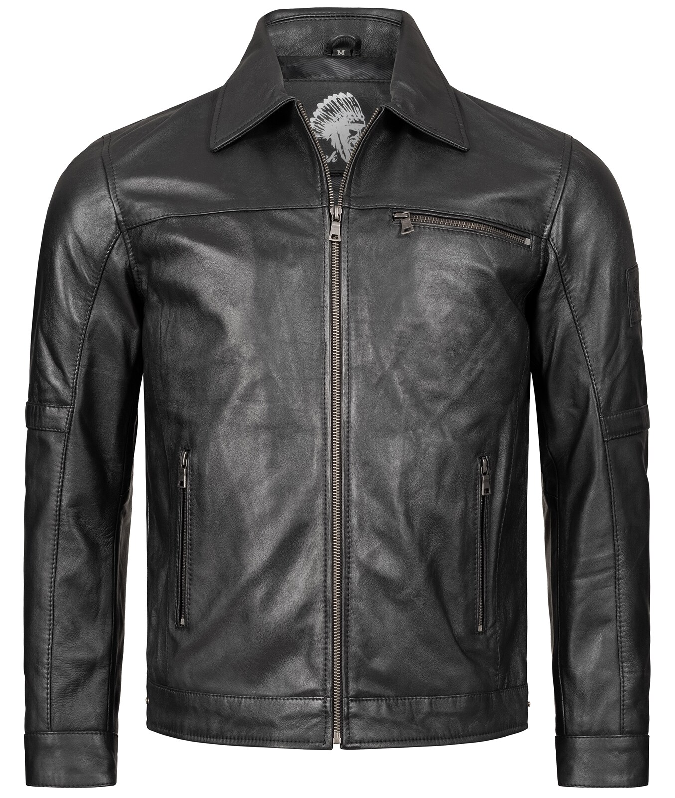 Rock Creek Lederjacke Regular Fit