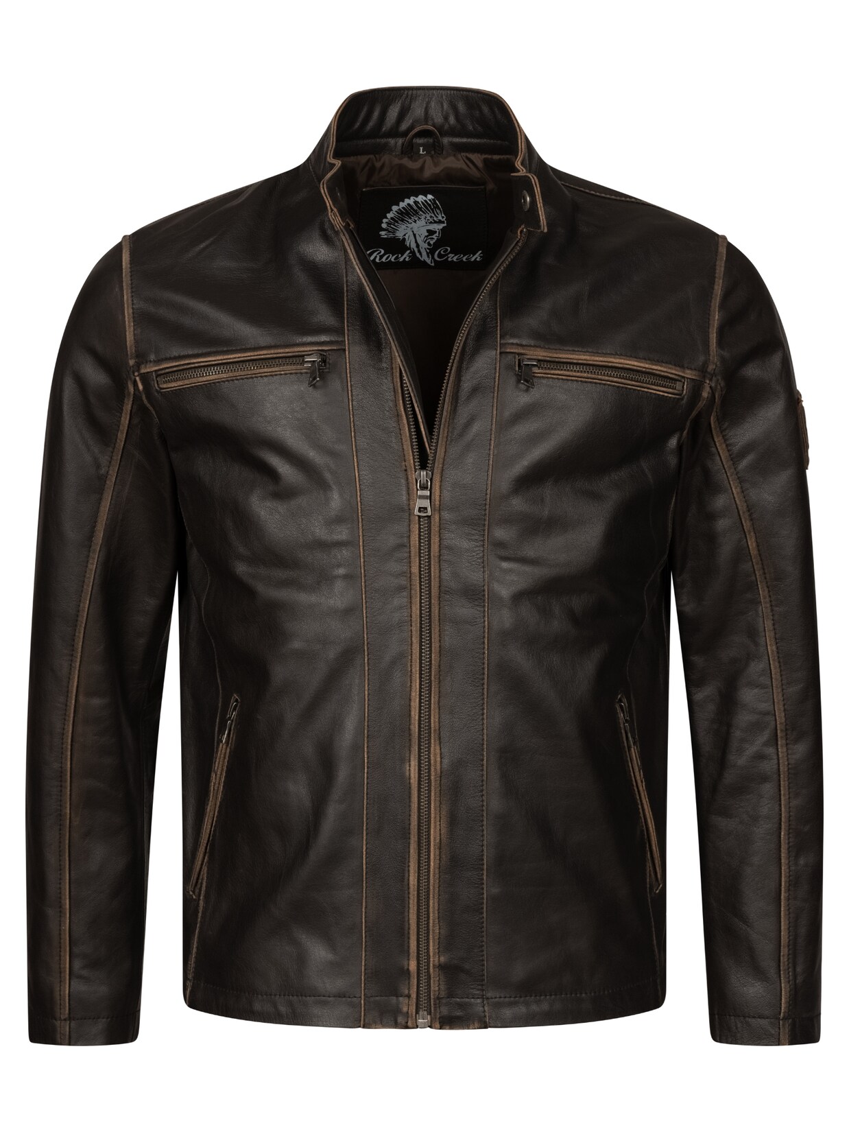 Rock Creek Lederjacke Jacke | 04251882567358