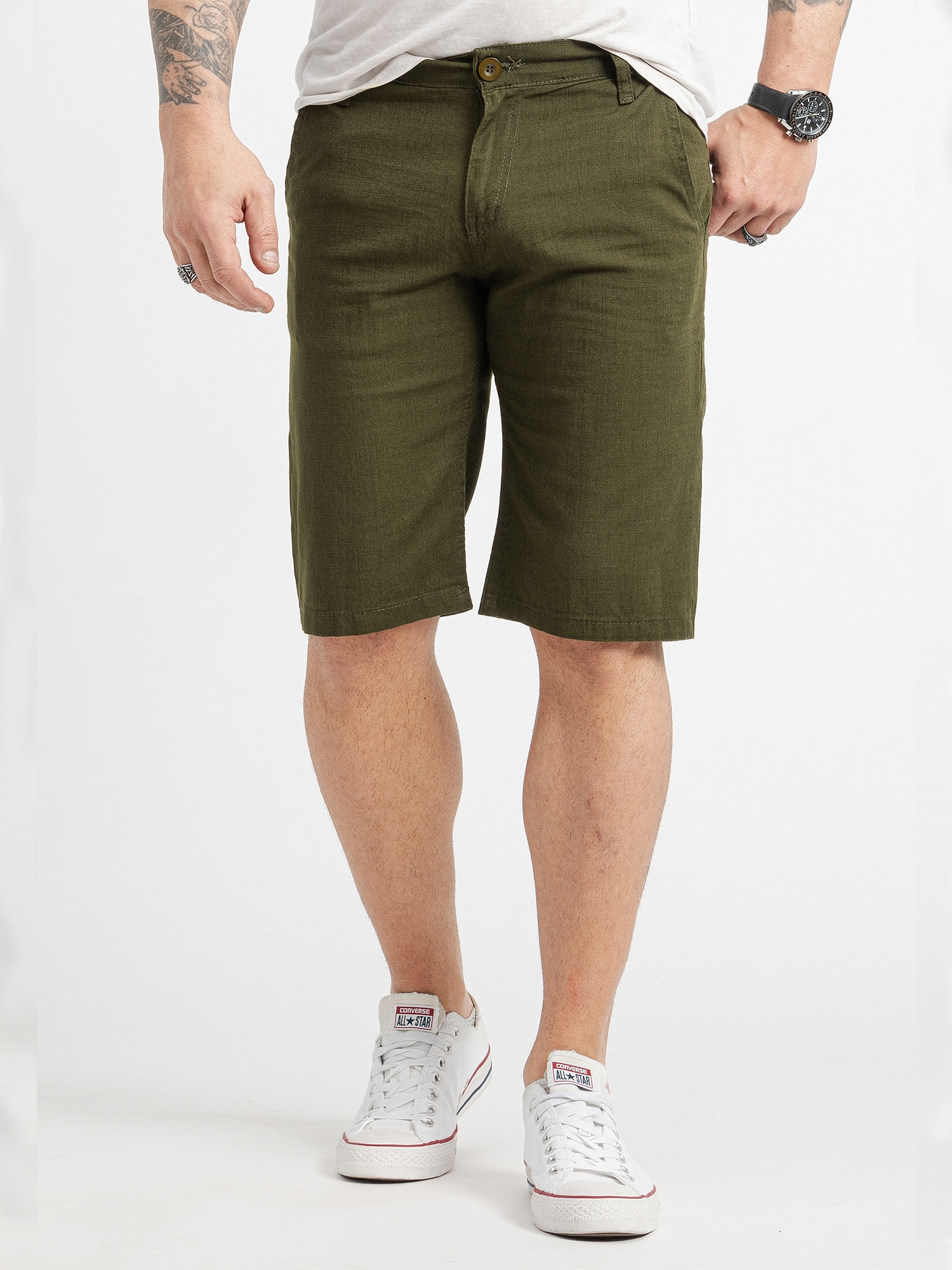Rock Creek Shorts Leinen-Optik Shorts - Bild 1
