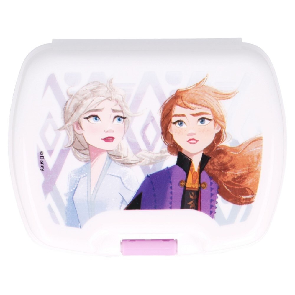 Disney Frozen Brotdose Snack Sandwich Box Pink Elsa Anna - Bild 1
