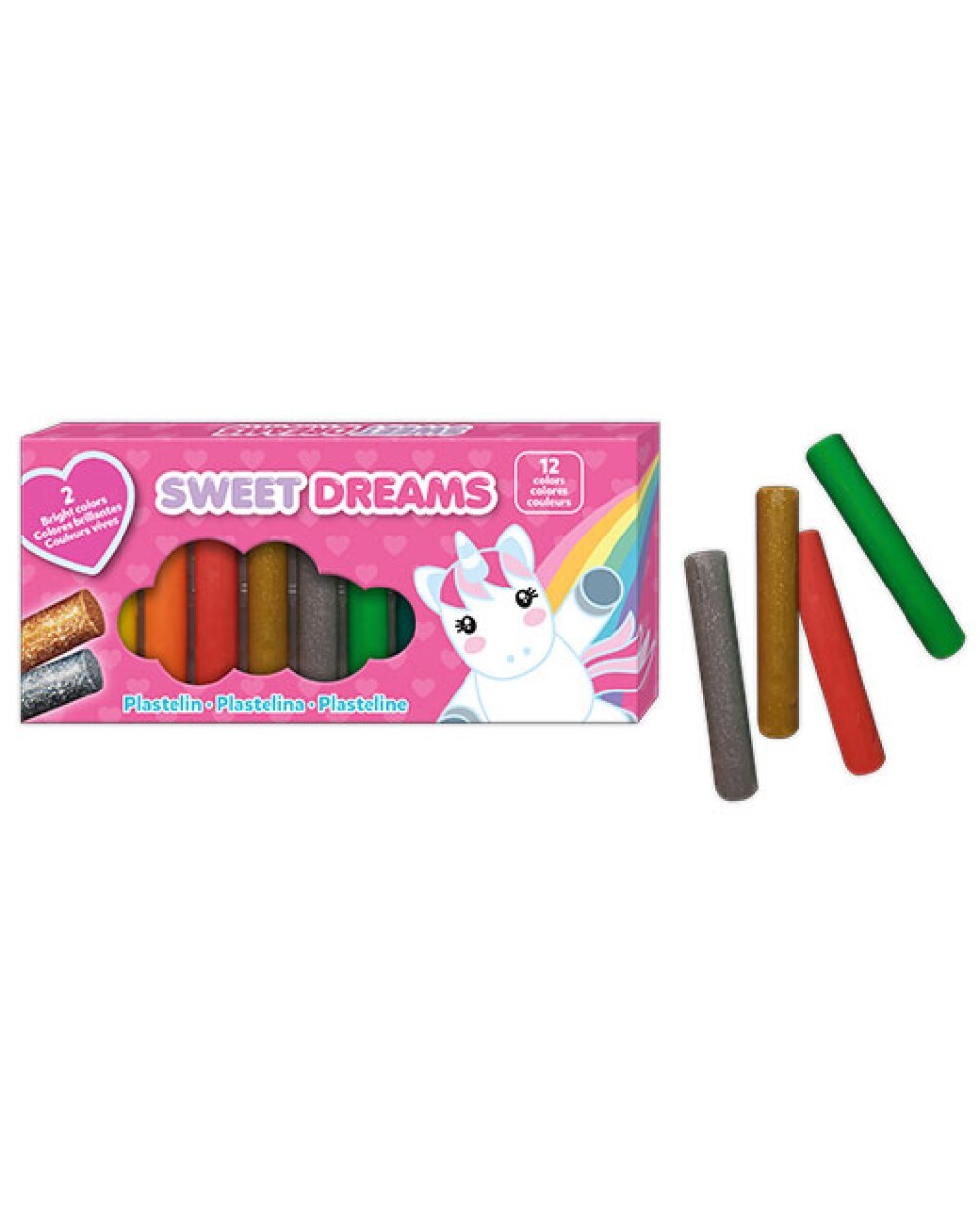 Knete Einhorn 12 St&uuml;ck Sweet Dreams - Bild 1