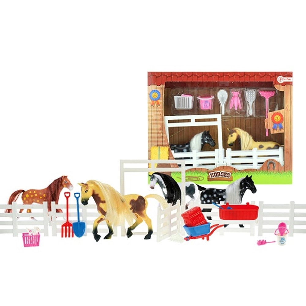 2 Pferde inkl Stall und Zubeh&ouml;r - Bild 1