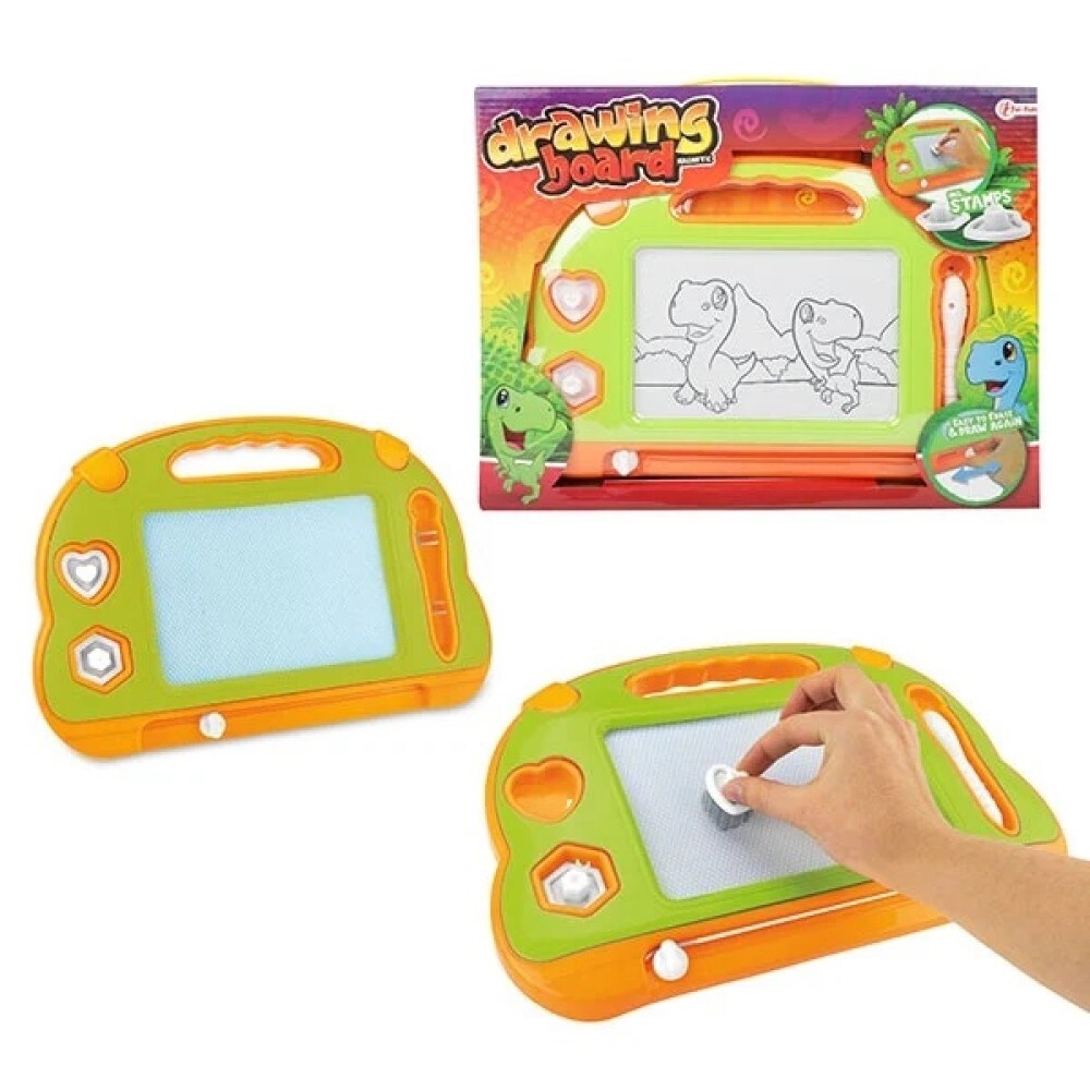 Zeichenbrett Dinosaurier mit Stift und Formen - Bild 1