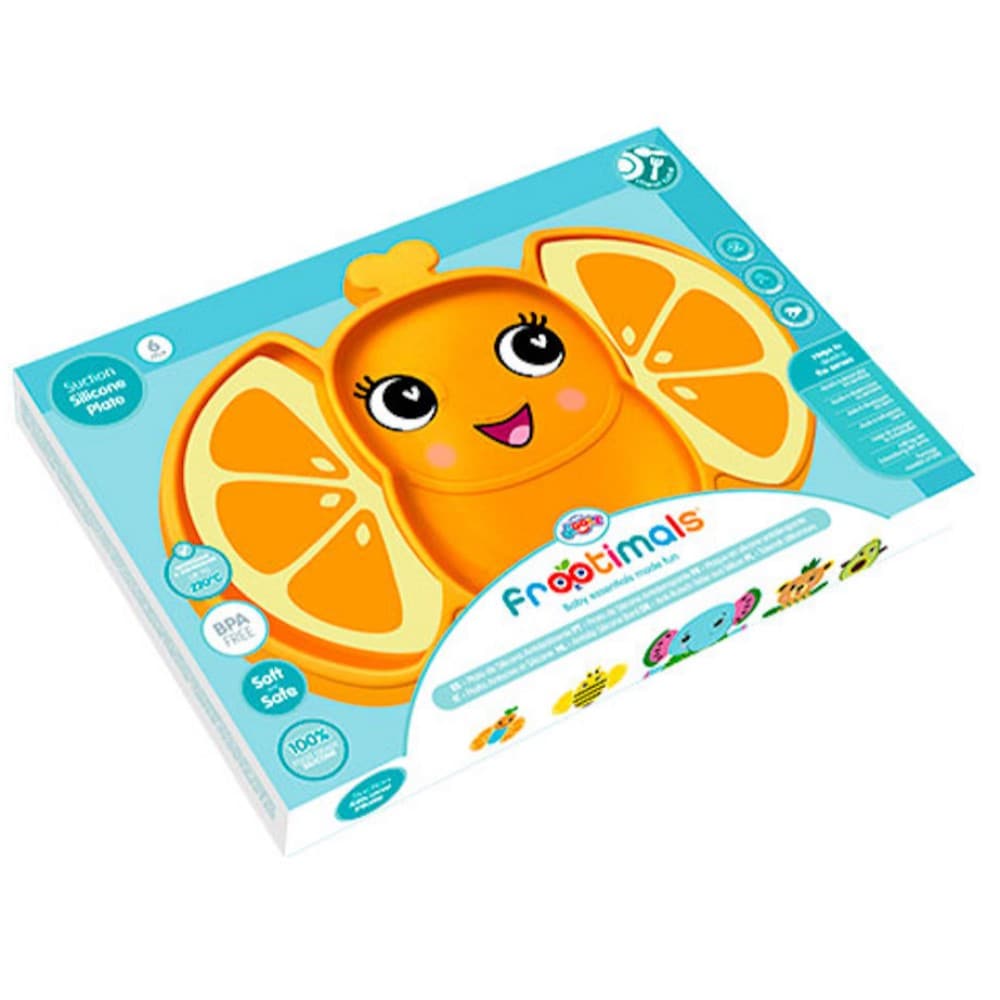 Baby Anti Rutsch Teller Schmetterling - Bild 1