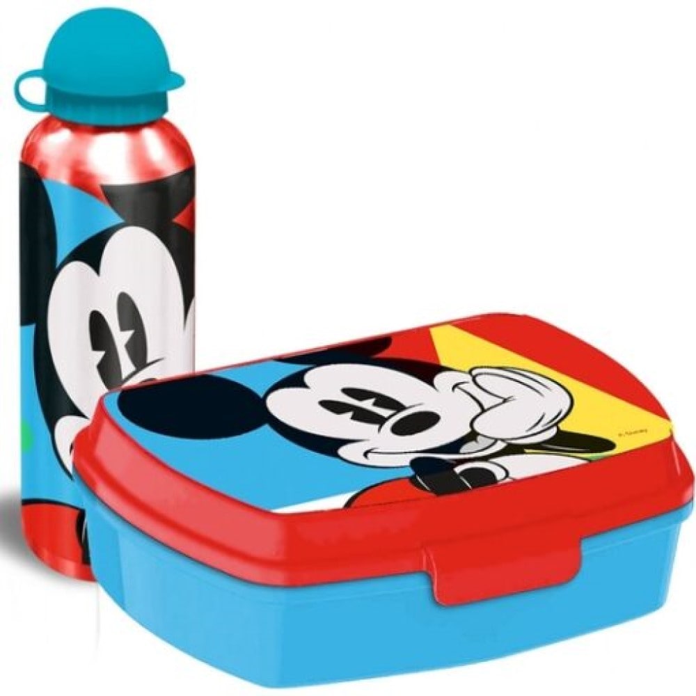 Disney Mickey Mouse Lunchset Brotdose Trinkflasche - Bild 1