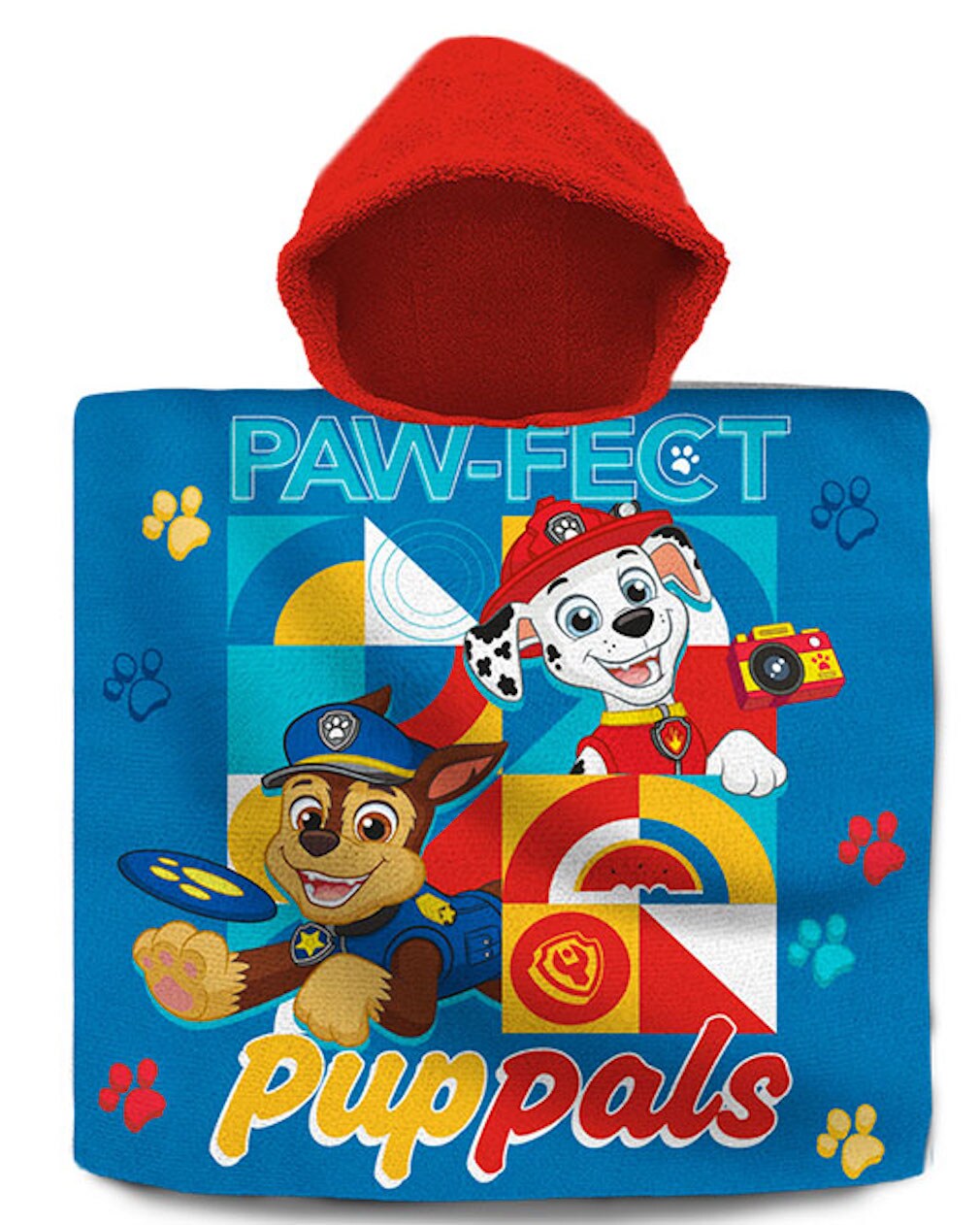 Paw Patrol Poncho Baumwolle Kinder Handtuch - Bild 1