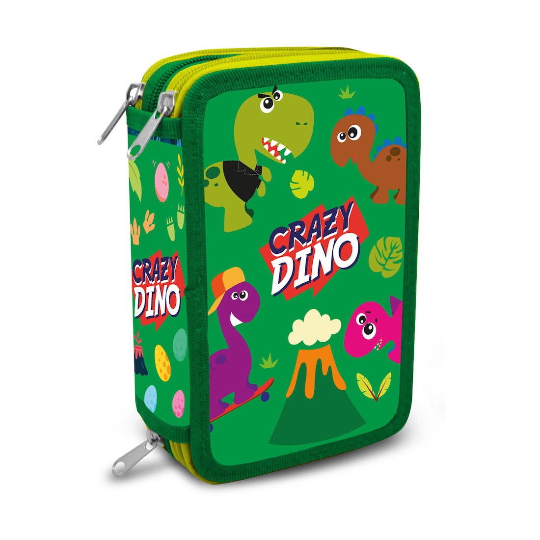 Crazy Dino Federtasche Federma&uml;ppchen 44 Teile - Bild 1