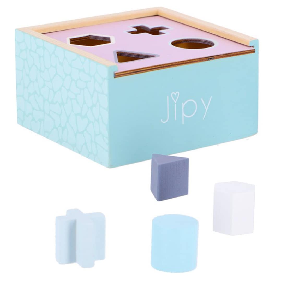 Formsortierer 4 Formen Steck Spiel Holz - Bild 1