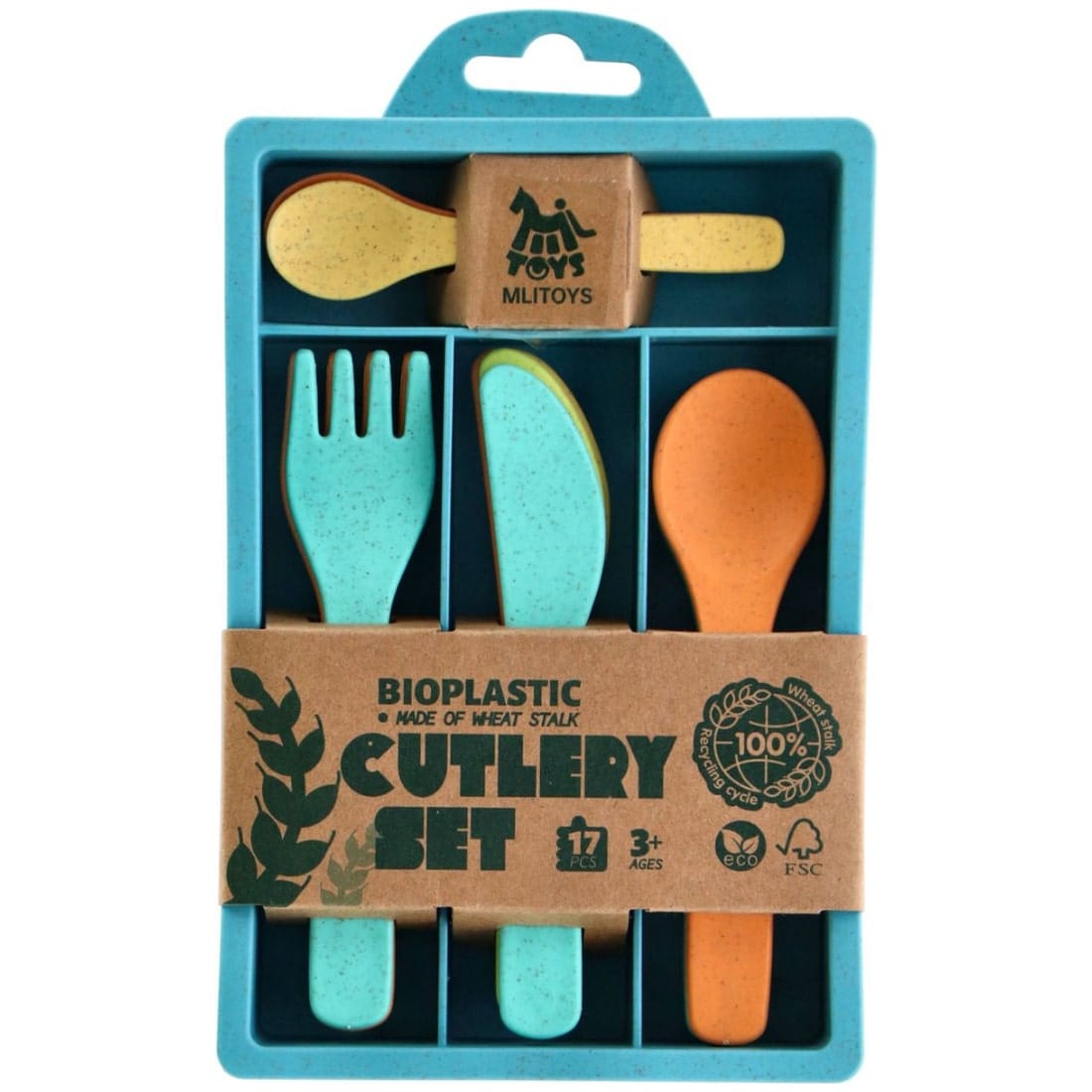 Besteck Set Biokunststoff 17 Teile - Bild 1
