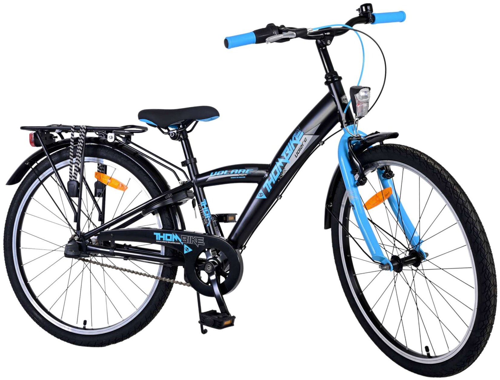 Kinderfahrrad Thombike für Jungen 24 Zoll Kinderrad in Schwarz/Blau | 08715347225109