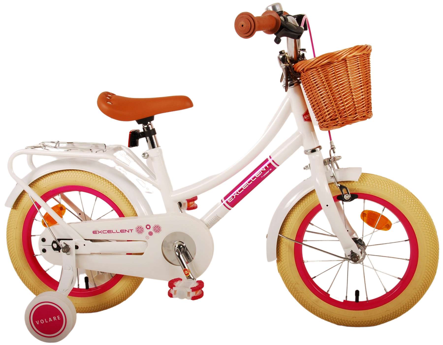 MIUKYUI Kinderfahrrad 14 Zoll Für 3-6 Jahre - Sicher & Stabil Mit Stützrädern