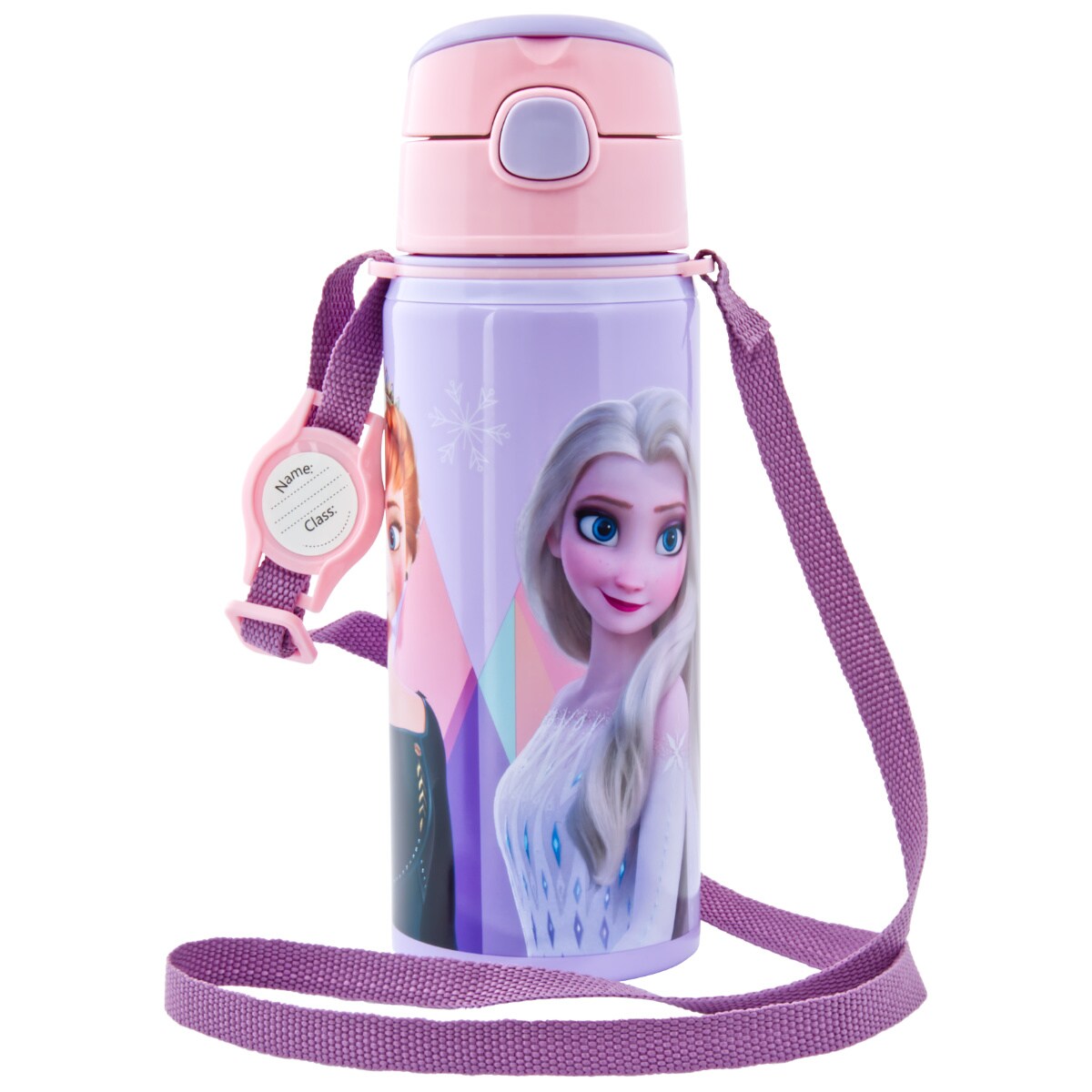 Kinder Trinkflasche Frozen 500ml Aluminium Flasche Tragegurt Elsa Anna - Bild 1
