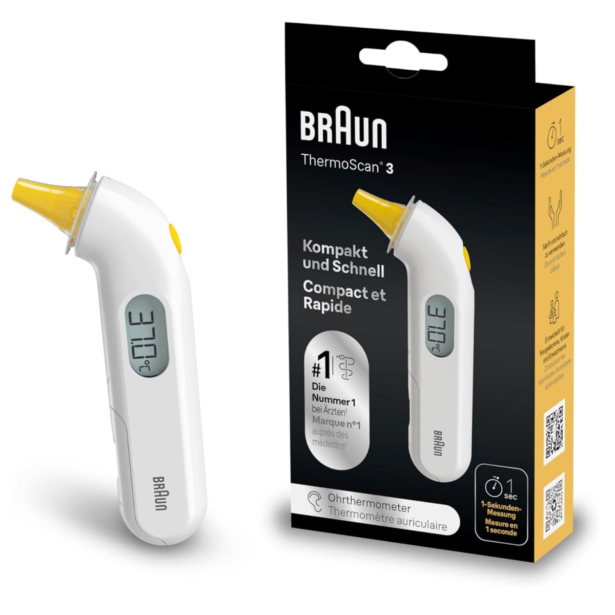 Braun IRT 3030 WE ThermoScan Thermometer - Bild 1