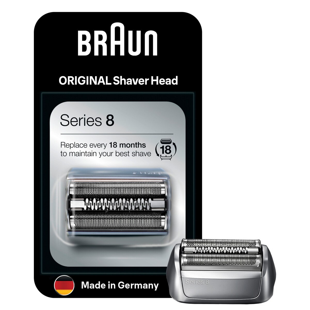 Braun Kombipack 83M Silver, Scherfolie + Schermesser - Bild 1