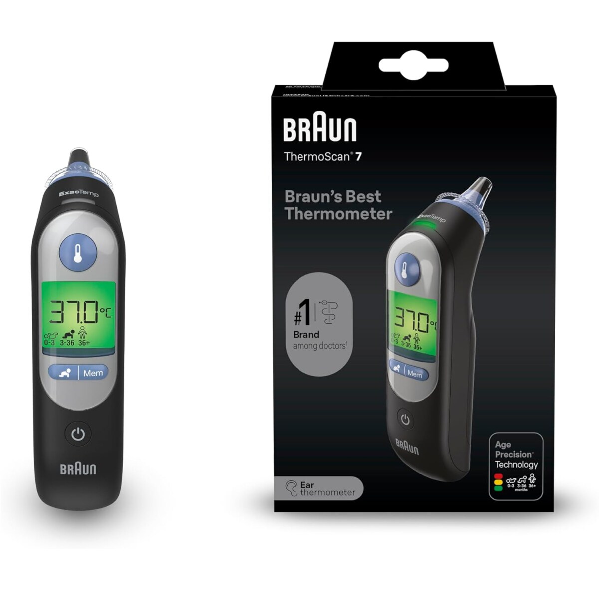 Braun IRT 6520BWE ThermoScan Black Edition Ohrthermometer | 04022167365200