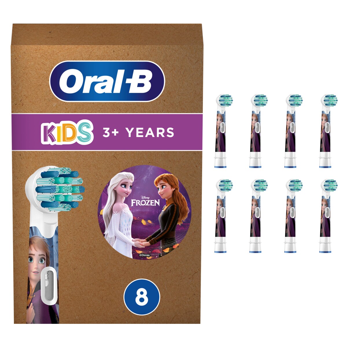 Oral-B EB10-8 Frozen Aufsteckb&uuml;rsten f&uuml;r Elektrische Kinderzahnb&uuml;rste - Bild 1