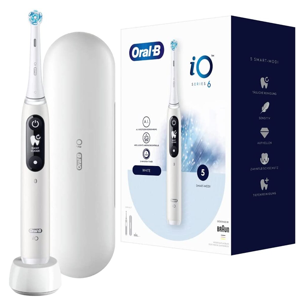 Oral-B iO Series 6 White elektrische Zahnbürste