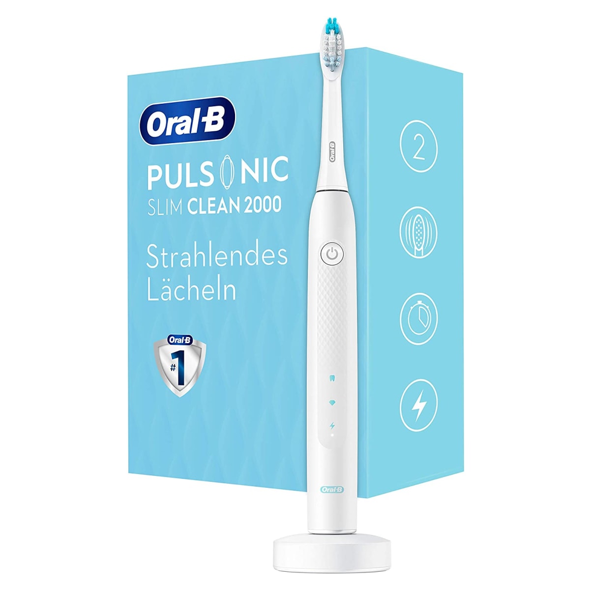 Oral-B Pulsonic Slim Clean 2000 White elektrische Schallzahnbürste