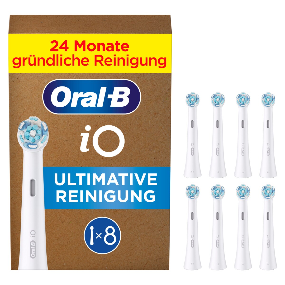 Oral-B iO Ultimative Reinigung Aufsteckb&uuml;rsten, 8 St&uuml;ck - Bild 1