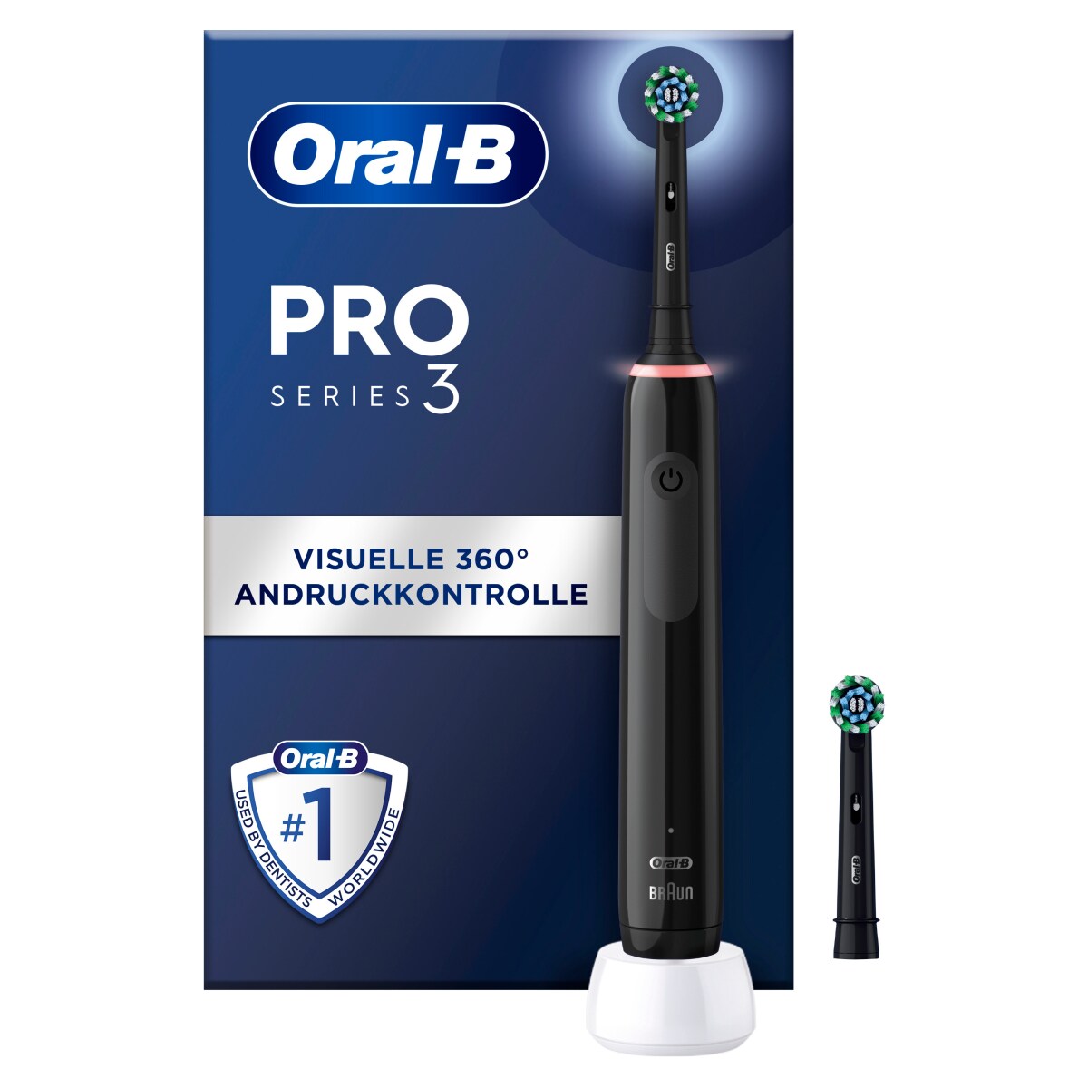 Oral-B Pro 3 3000 Cross Action Black Edition JAS22 elektrische Zahnb&uuml;rste - Bild 1