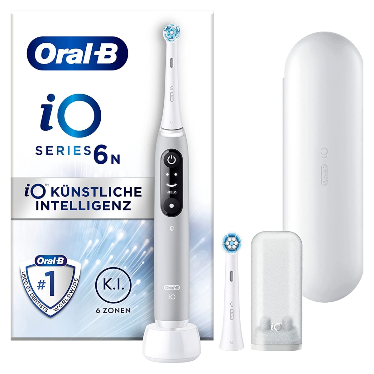 Oral-B iO Series 6 elektrische Zahnb&uuml;rste Grey Opal JAS22 - Bild 1