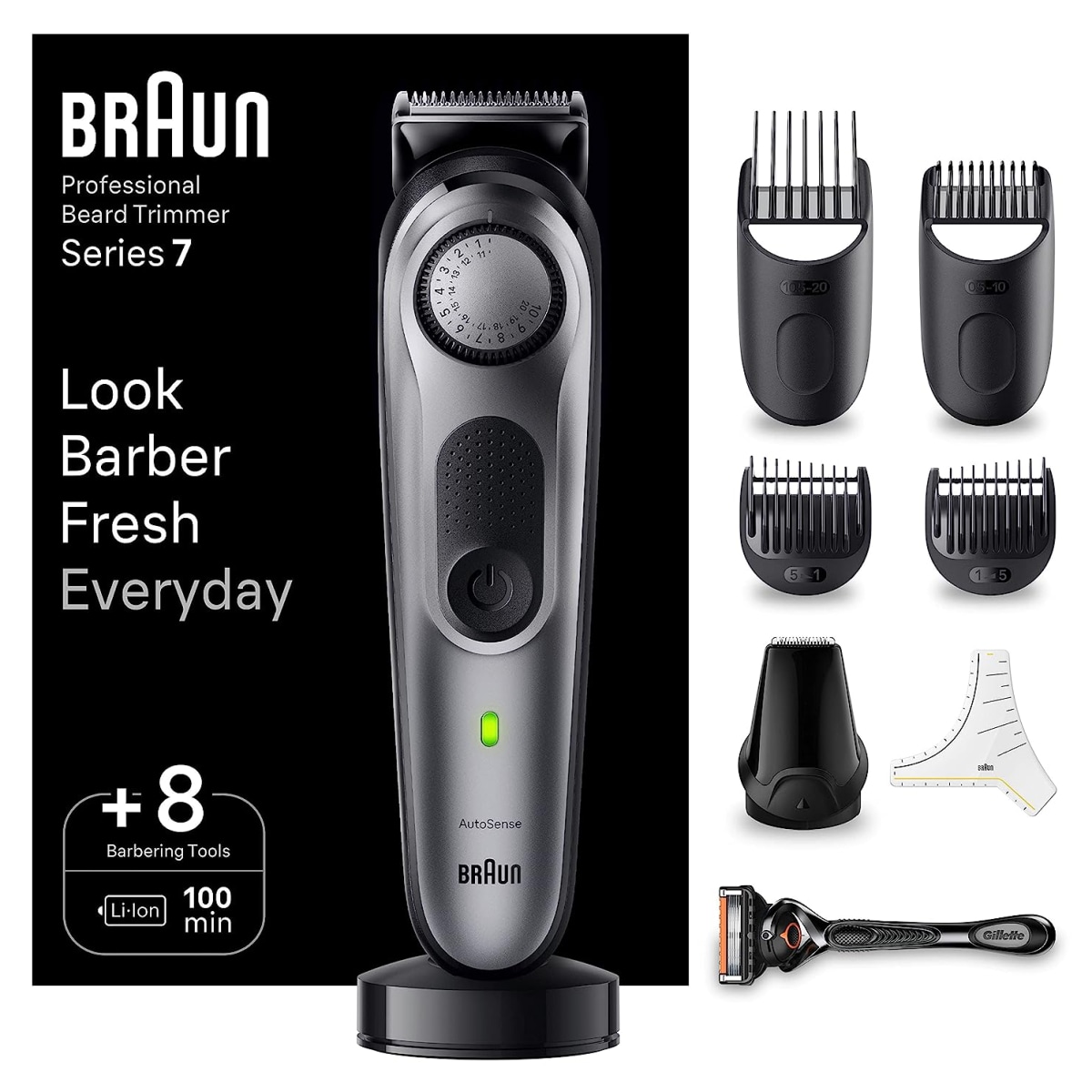 Braun Barttrimmer BT7420, Trimmer mit Barber Tools - Bild 1