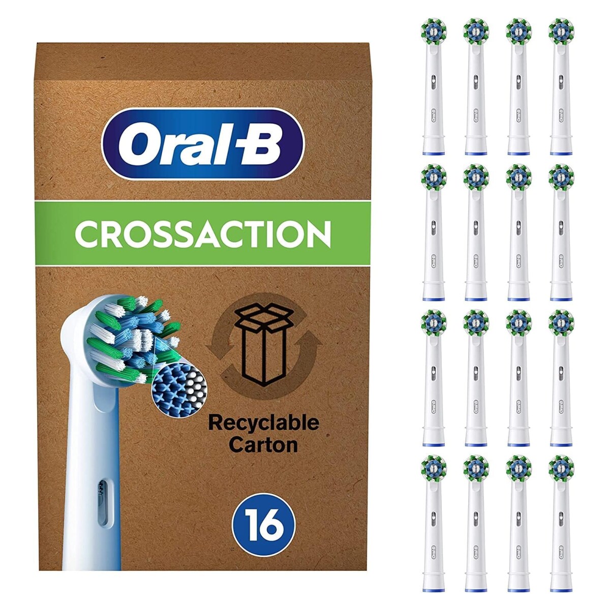Oral-B Pro CrossAction Aufsteckbürsten 16er