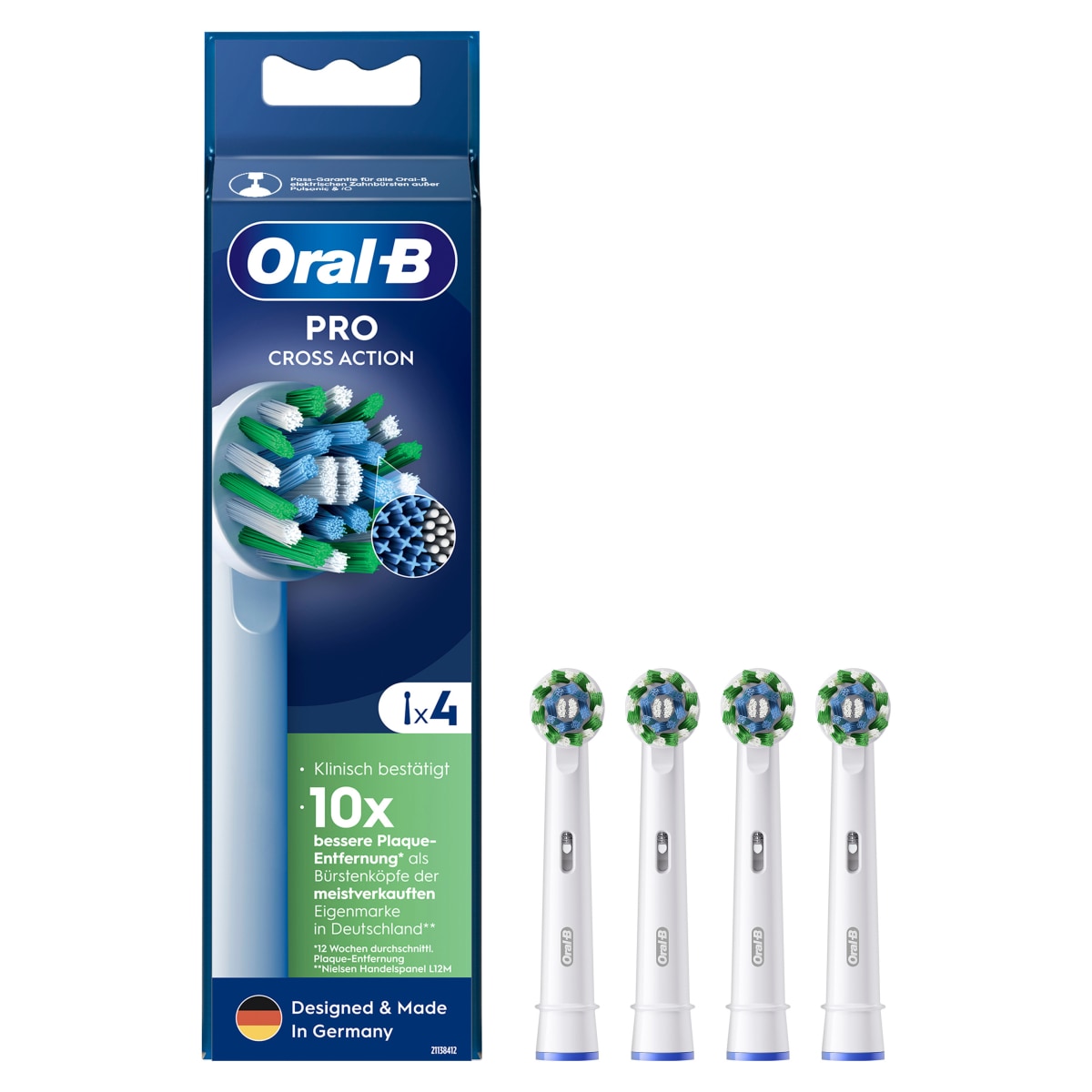 Oral-B EB50RX-4 Pro CrossAction Ersatzb&uuml;rsten - Bild 1