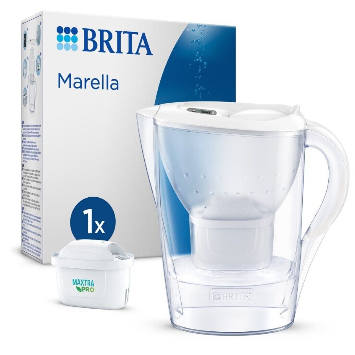 Brita Marella Wasserkanne white inkl. 1 Wasserfilter Maxtra Pro All-in-1 - Bild 1