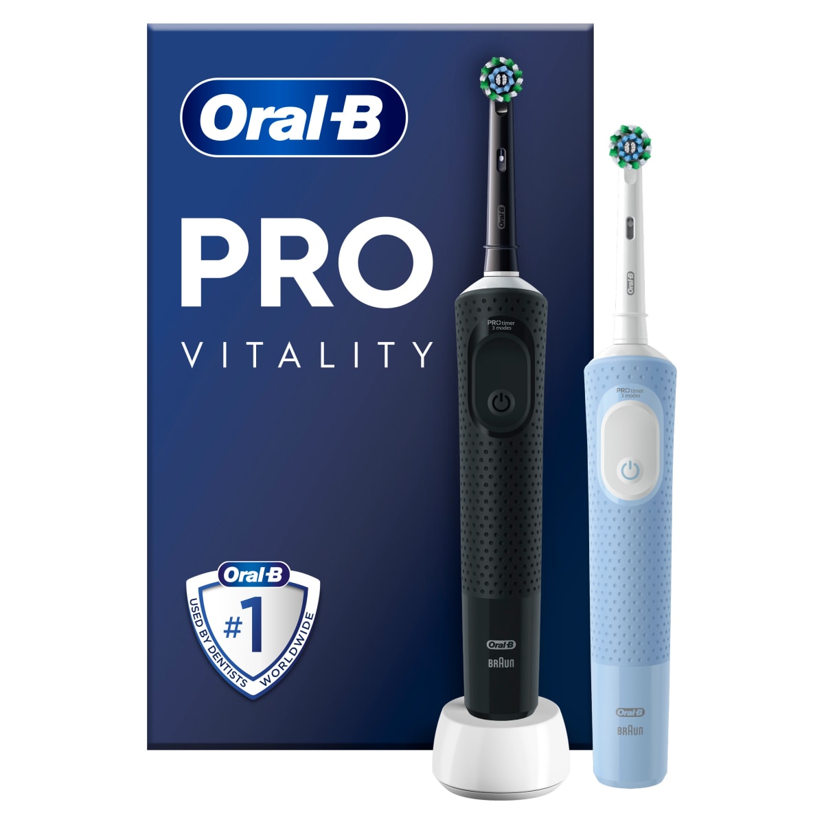 Oral-B Vitality Pro D103 Duo black/blue Elektrische Zahnb&uuml;rste - Bild 1