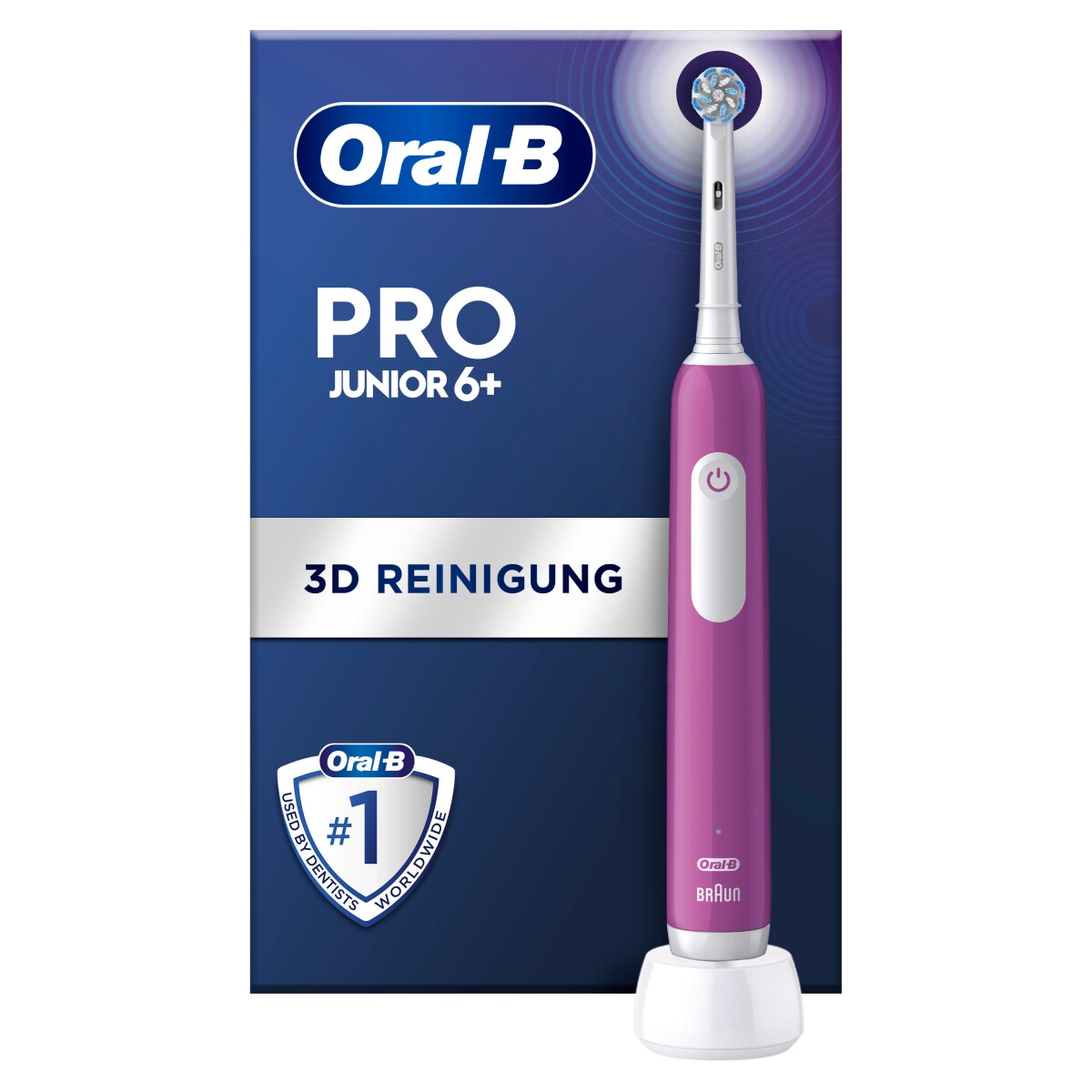 Oral-B Pro Junior 6+ Elektrische Kinderzahnb&uuml;rste lila - Bild 1