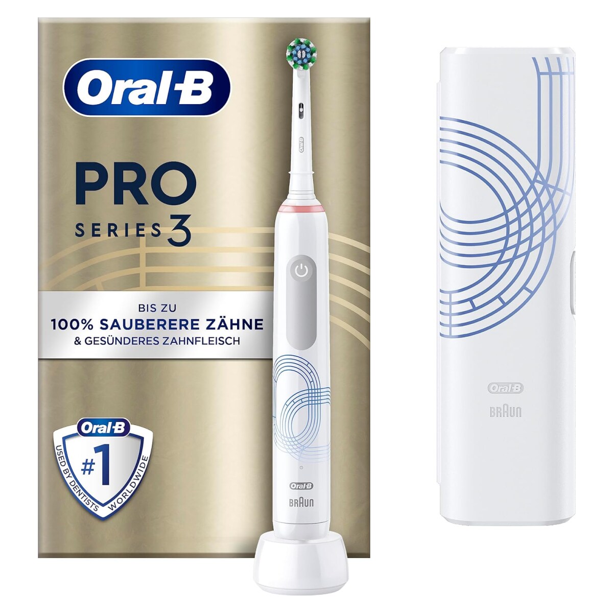 Oral-B Elektrische Zahnbürste Pro 3 3500 Olympia SpecialEdition+Reiseetui