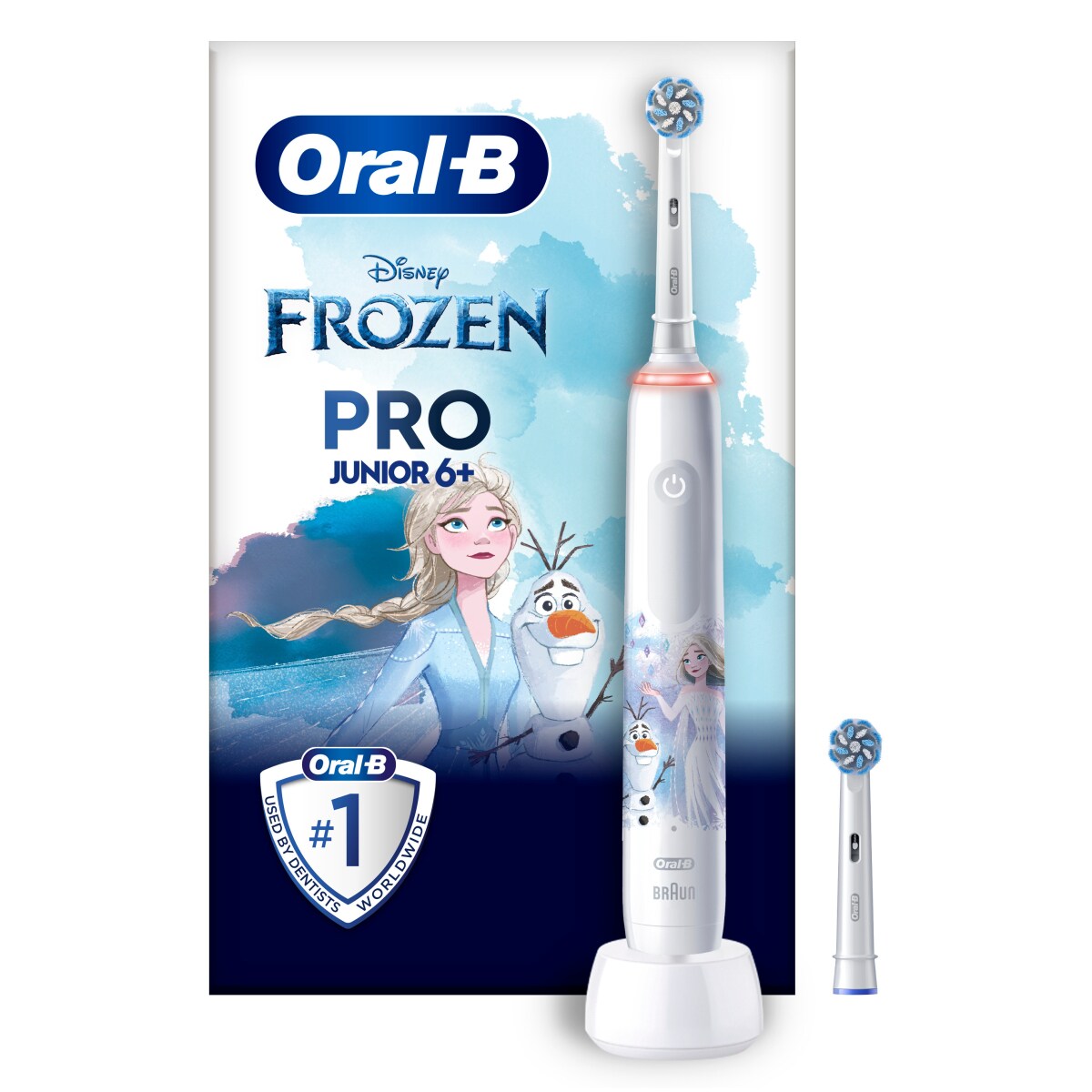 Oral-B Pro Junior Frozen Elektrische Kinderzahnbürste, für Kinder ab 6 Jahren