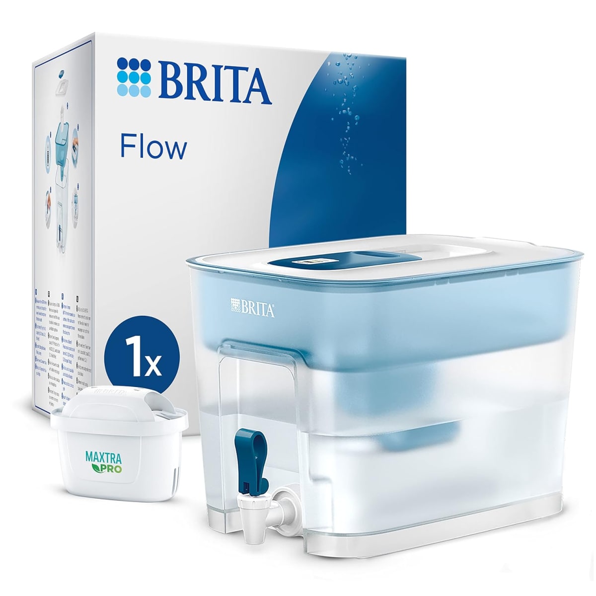 BRITA Flow Wasserfilter XXL mit Zapfhahn (8,2l) inkl. 1x MAXTRA PRO All-in-1 Kartusche - Bild 1