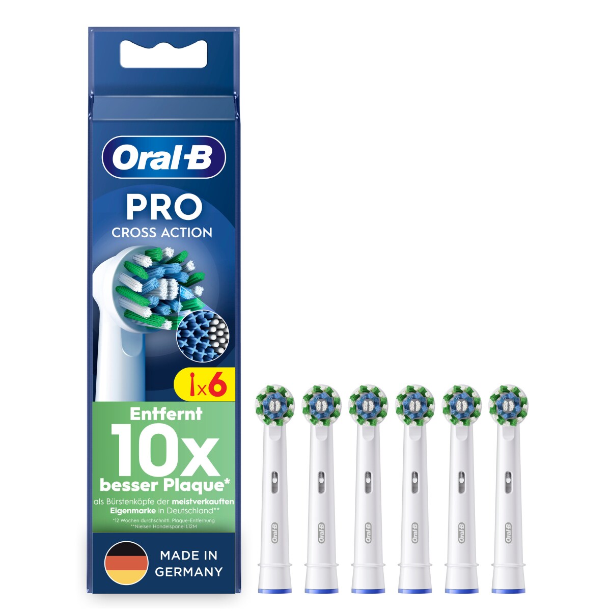Oral-B Aufsteckb&uuml;rsten Pro CrossAction 6er - Bild 1