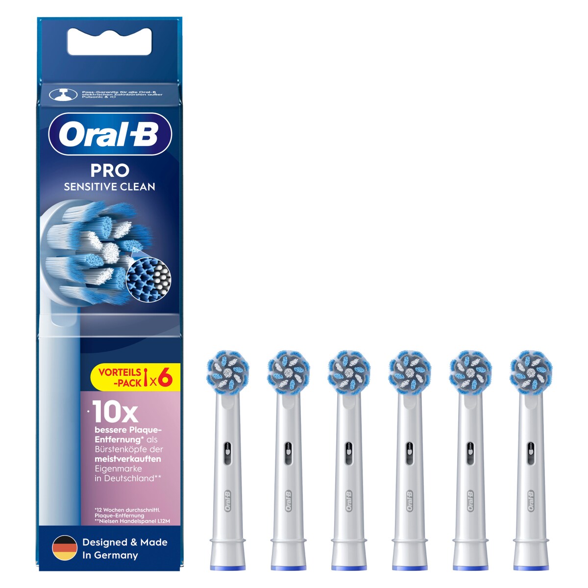 Oral-B Aufsteckb&uuml;rsten Pro Sensitive Clean 6er - Bild 1