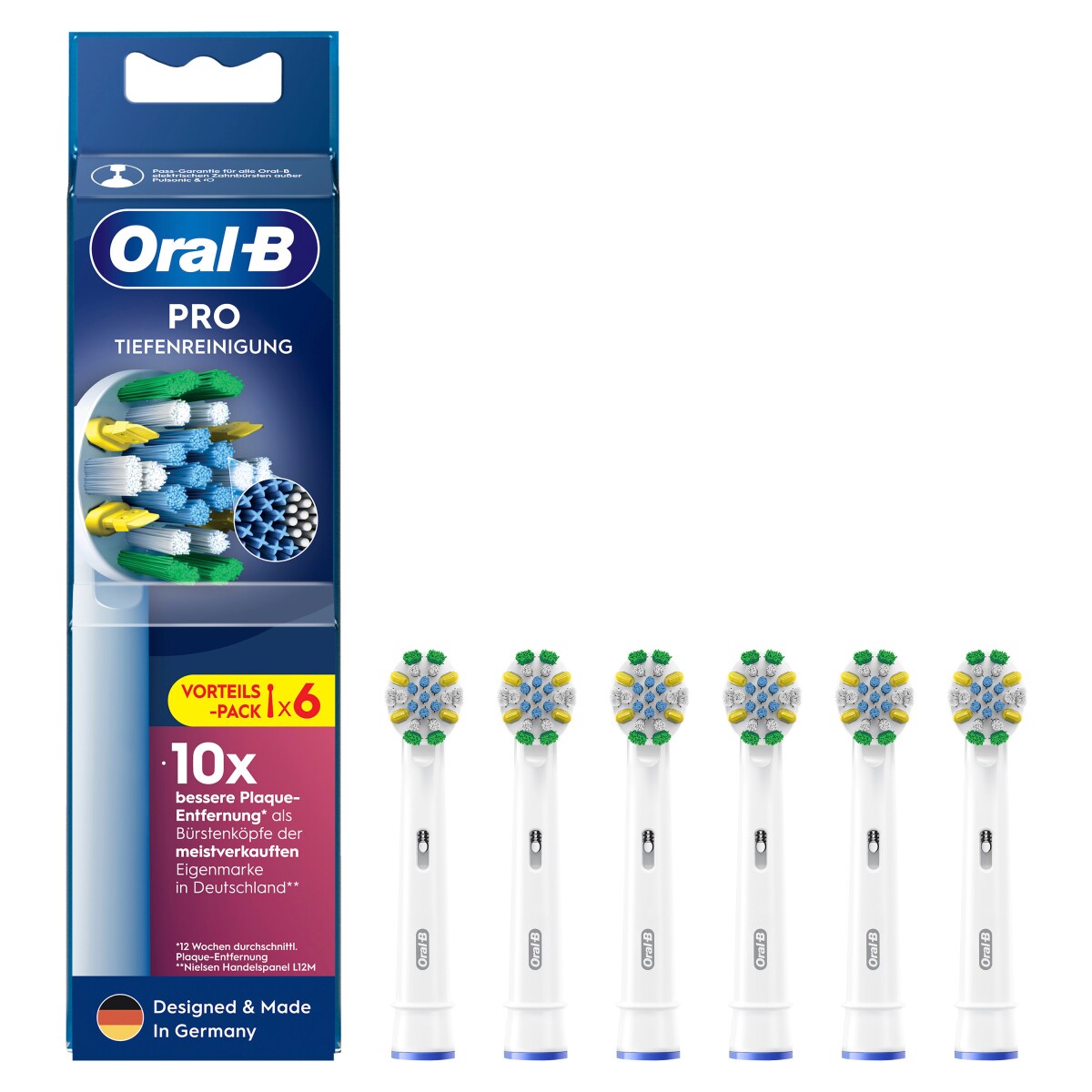 Oral-B Aufsteckb&uuml;rsten Pro Tiefenreinigung 6er - Bild 1
