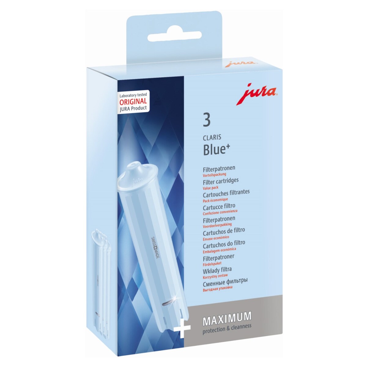 Jura Original Claris Blue+ Filterpatronen Vorteilspackung - 3 Wasserfilter Set - Bild 1
