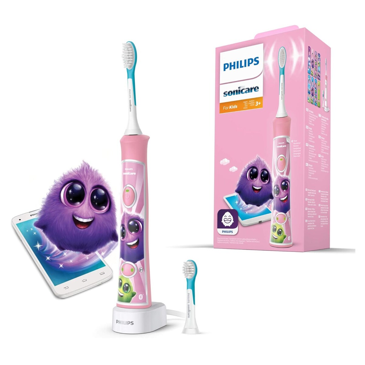 Philips Sonicare for Kids elektrische Zahnb&uuml;rste - Schallzahnb&uuml;rste mit Timer, App-Unterst&uuml;zung und Bluetooth - Bild 1