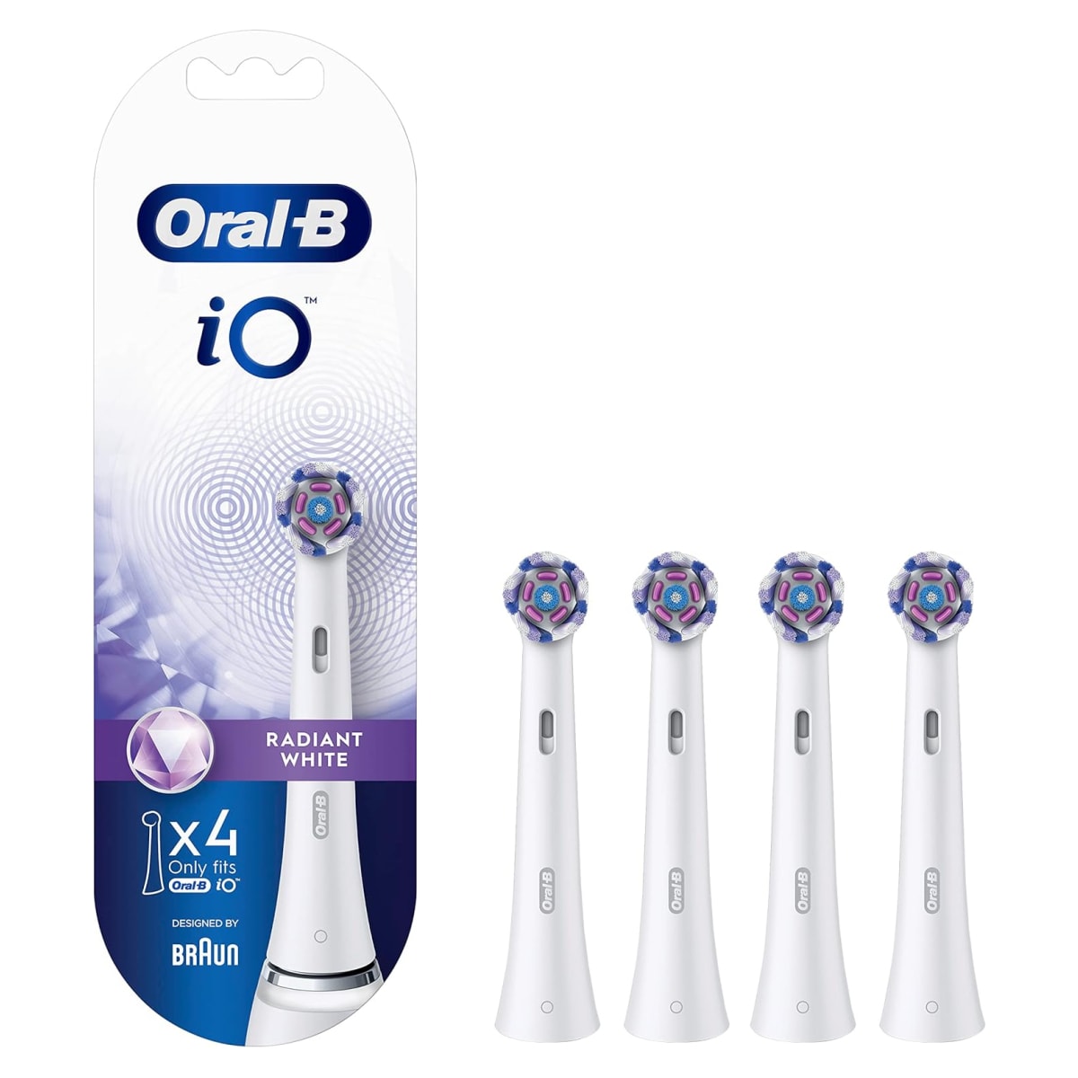 Oral-B iO RB WW-4 Radiant White 4er Aufsteckb&uuml;rsten - Bild 1