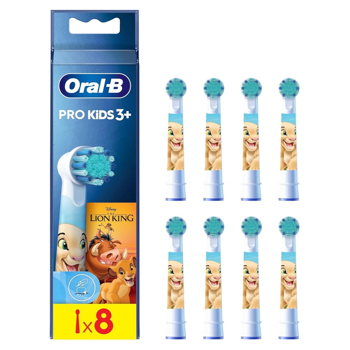Oral-B EB10S-8 K&ouml;nig der L&ouml;wen FFS Aufsteckb&uuml;rsten f&uuml;r Elektrische Kinderzahnb&uuml;rste - Bild 1