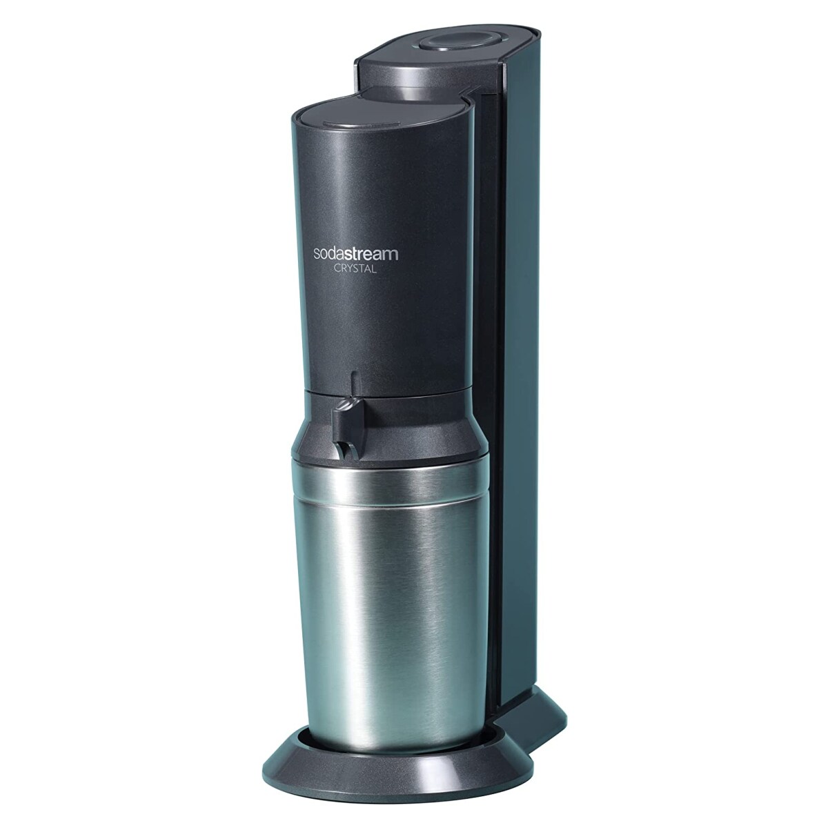 SodaStream Crystal 3.0 Titan Wassersprudler mit QC CO2-Zylinder und 1x Glaskaraffe + 1 GRATIS Glaskaraffe online kaufen bei Netto
