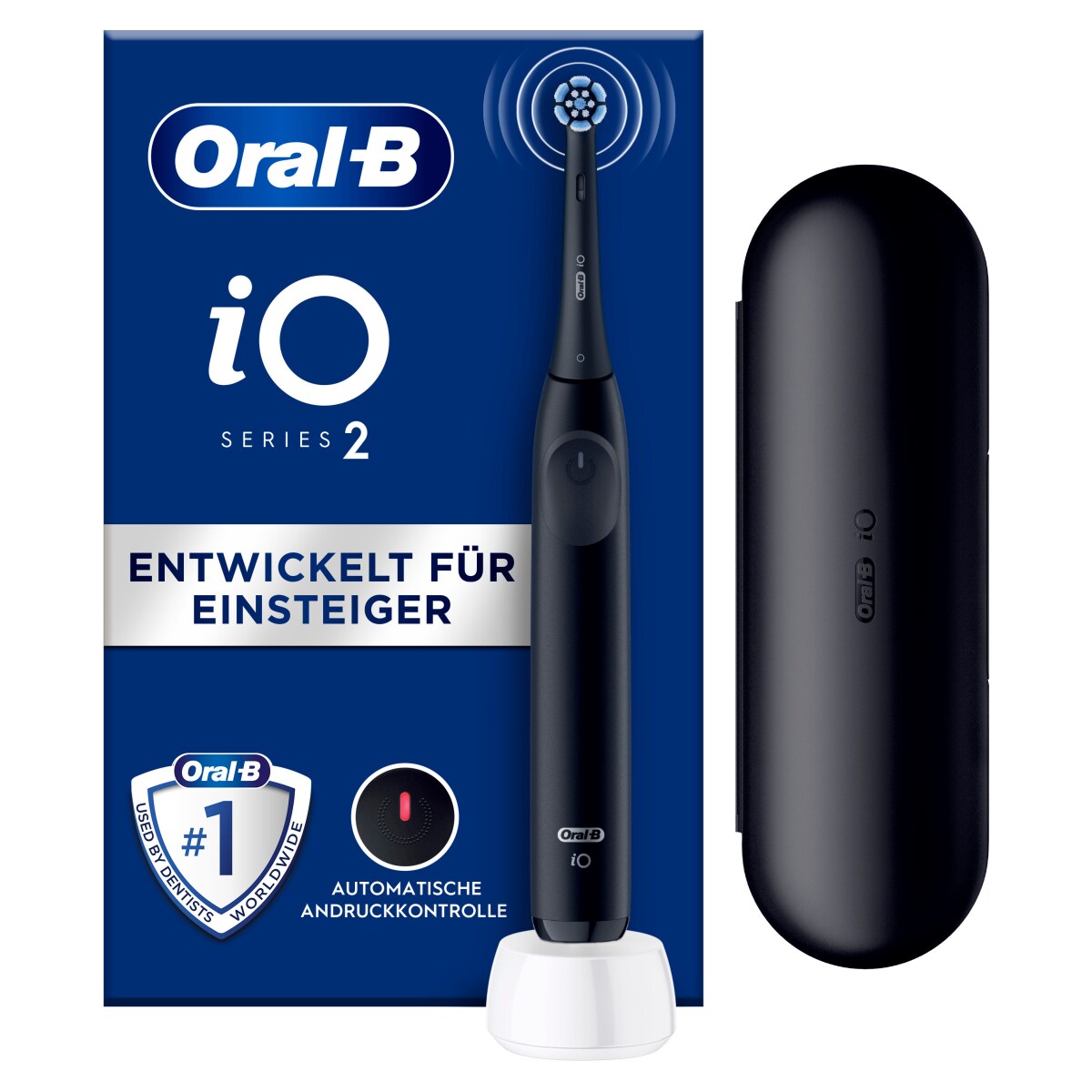 Oral-B iO Series 2 Elektrische Zahnb&uuml;rste, Night Black - Bild 1
